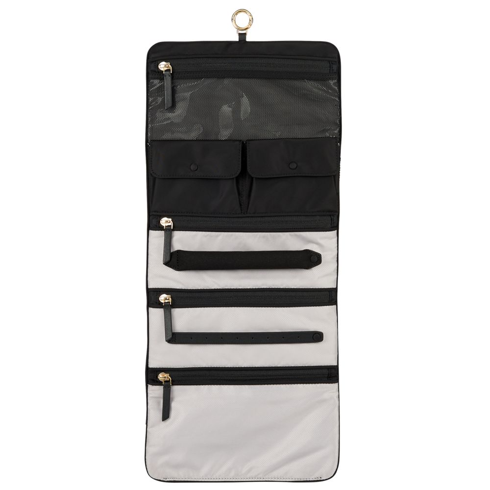 Necessaire Ennis Jewelry Travel Roll Preta