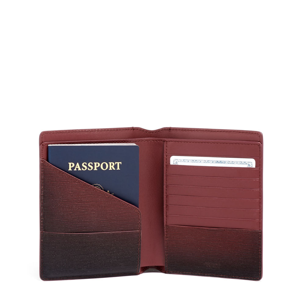 Passport Case Couro Vermelho
