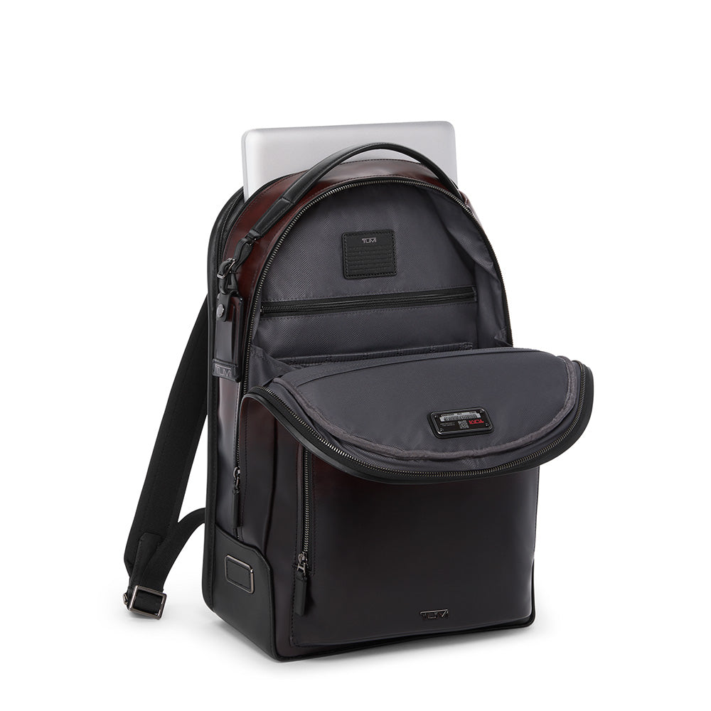 Tumi Harrison Warren Backpack Burnished Wine Ombre