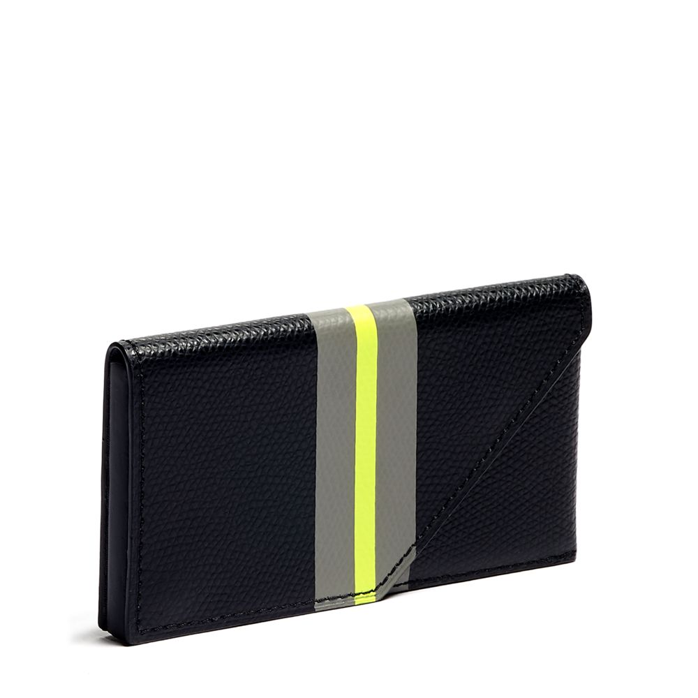 Business Card Case Couro Preto