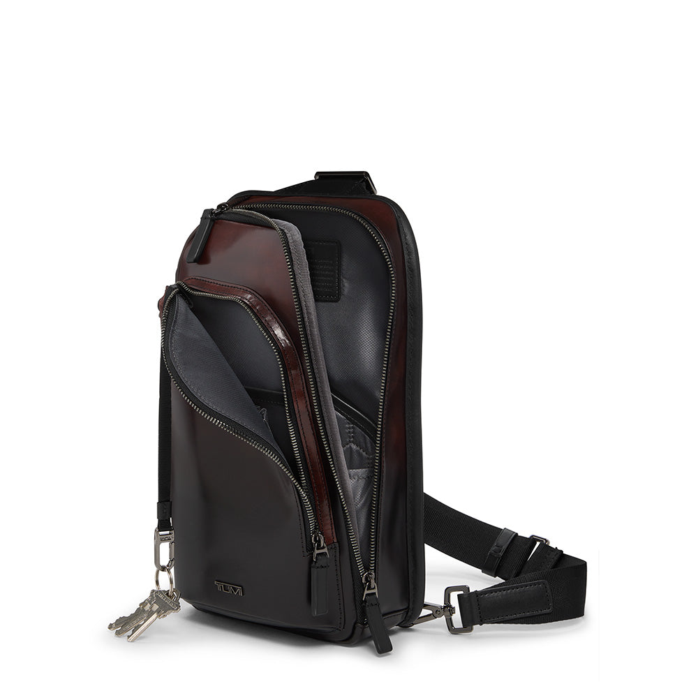 Tumi Harrison Gregory Sling Burnished Wine Ombre