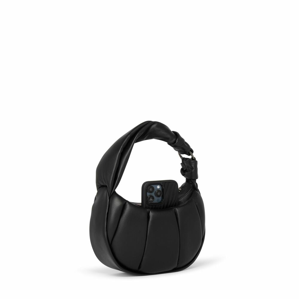Asra Small Crossbody Black Puff