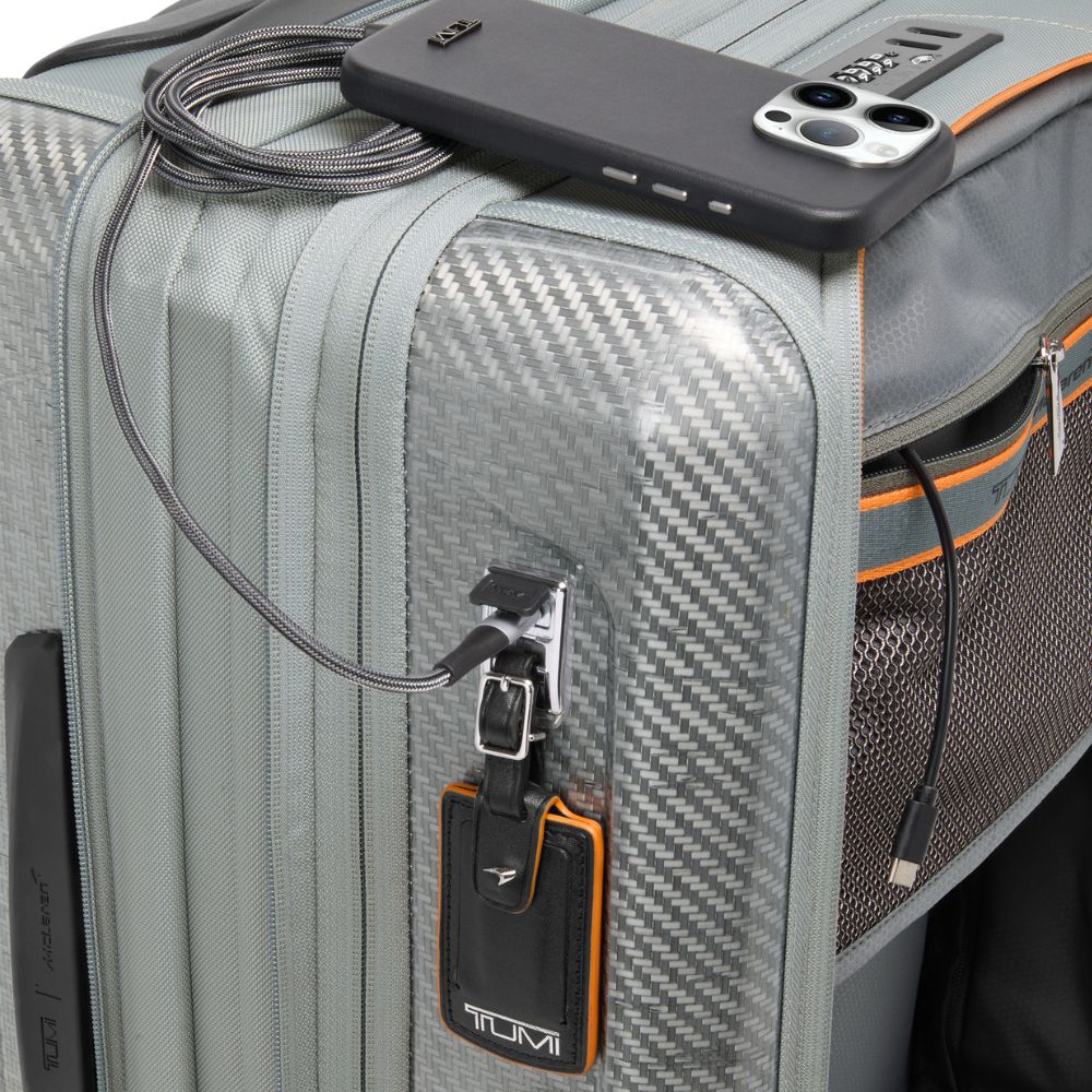 Tumi I Mclaren Aero International Expandable 4 Wheeled Carry-On Super Grey