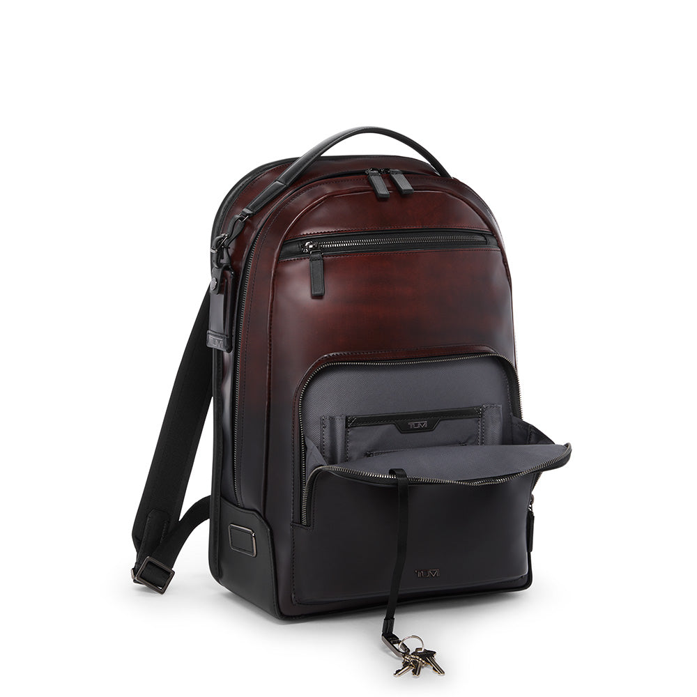 Tumi Harrison Warren Backpack Burnished Wine Ombre