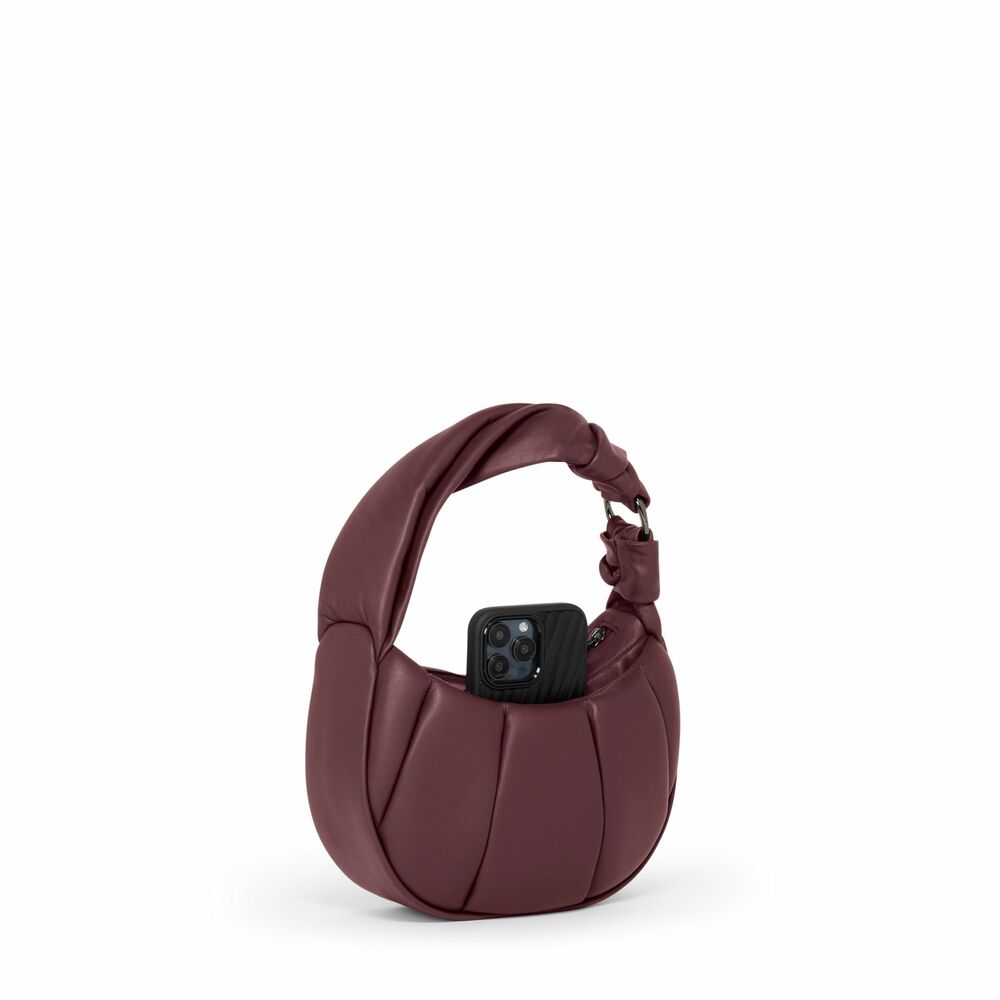 Asra Small Crossbody Cabernet Puff