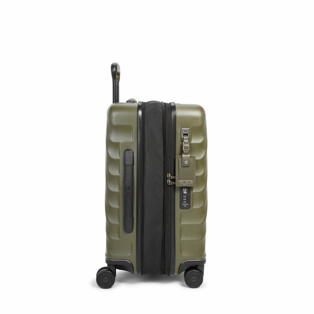 19 Degree International Expandable 4 Wheeled Carry-On Olive Texture