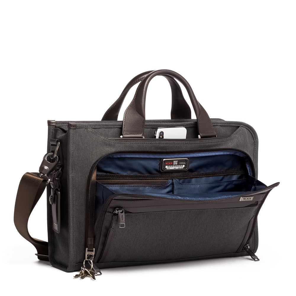 Pasta Slim Deluxe Portfolio Cinza