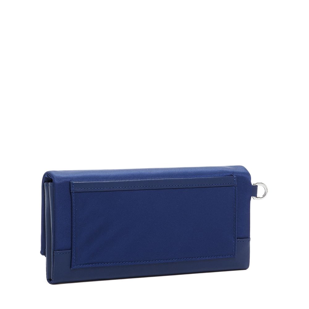 Carteira Flap Continental Azul