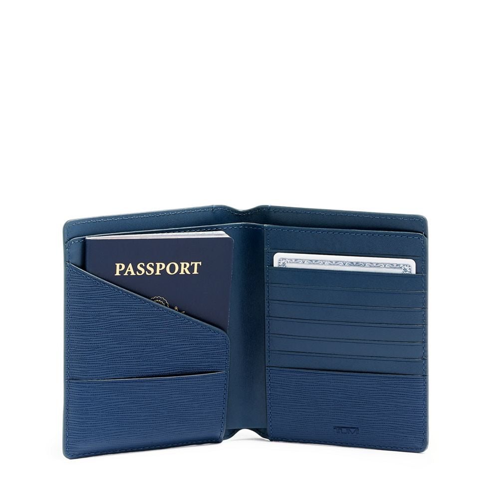 Passport Case Couro Azul