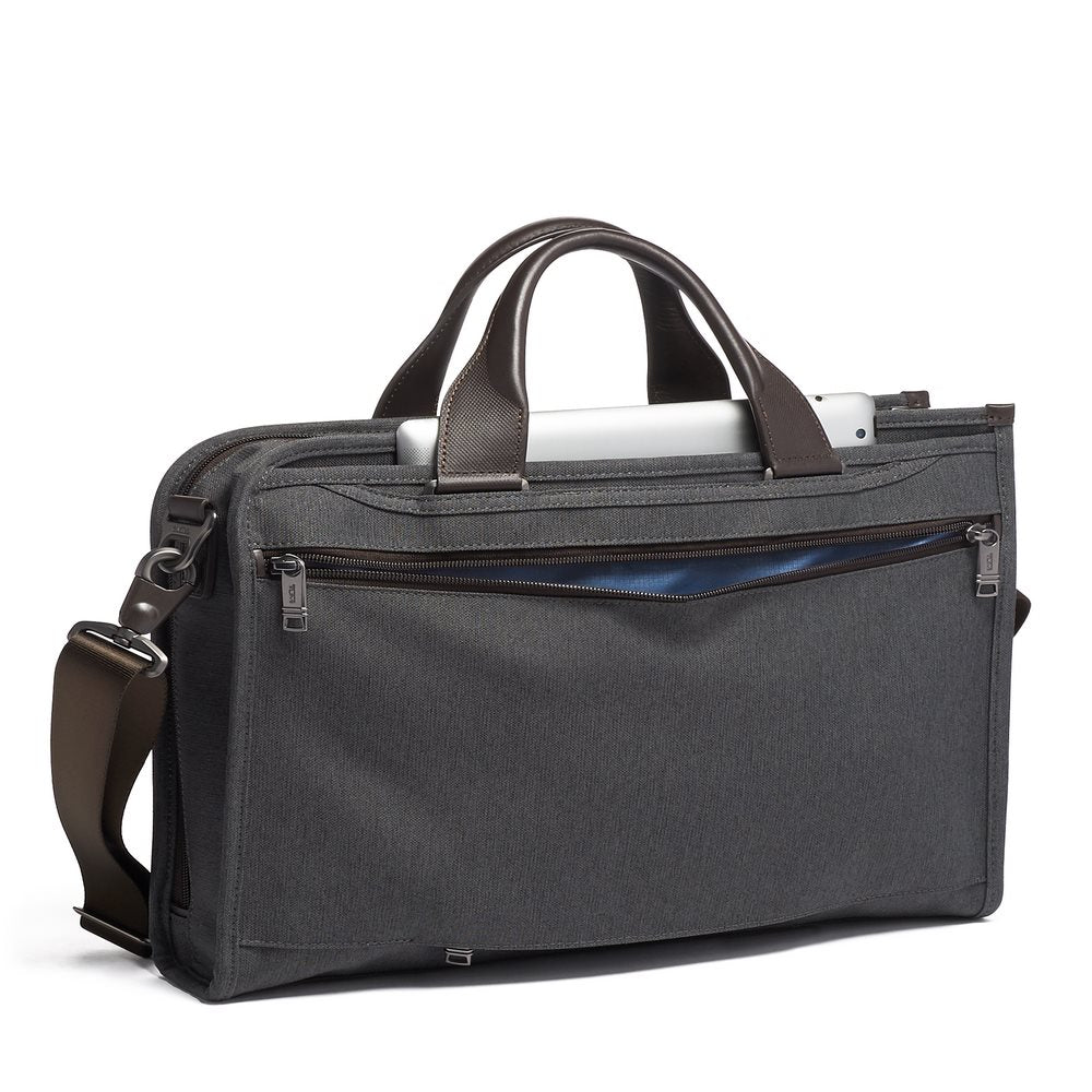 Pasta Slim Deluxe Portfolio Cinza