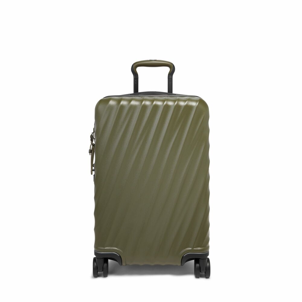 19 Degree International Expandable 4 Wheeled Carry-On Olive Texture