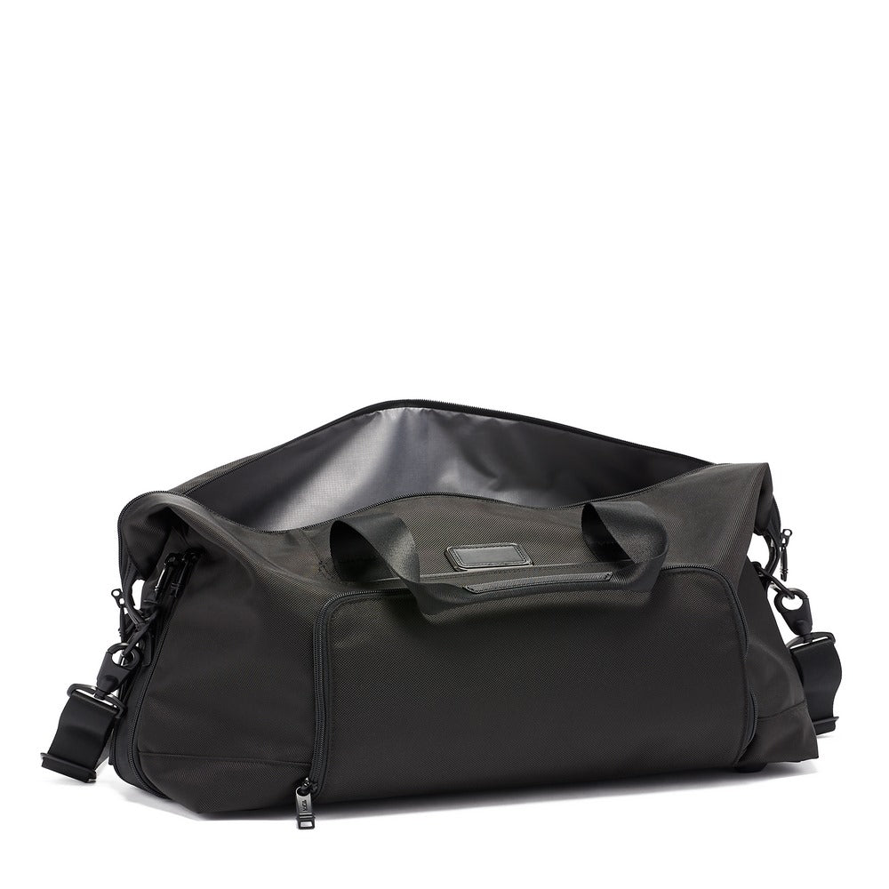 Double Expansion Travel Satchel Duffel Preta