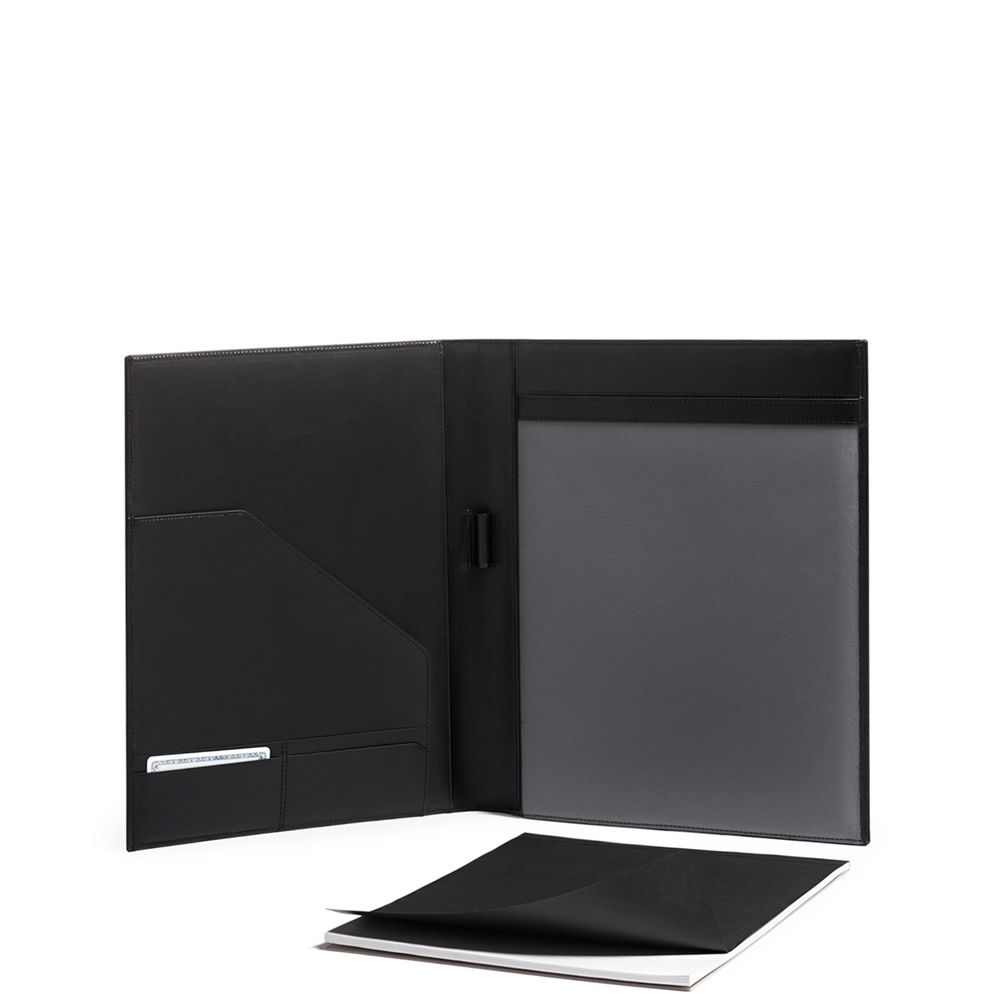 Caderno Letter Pad Couro Preto