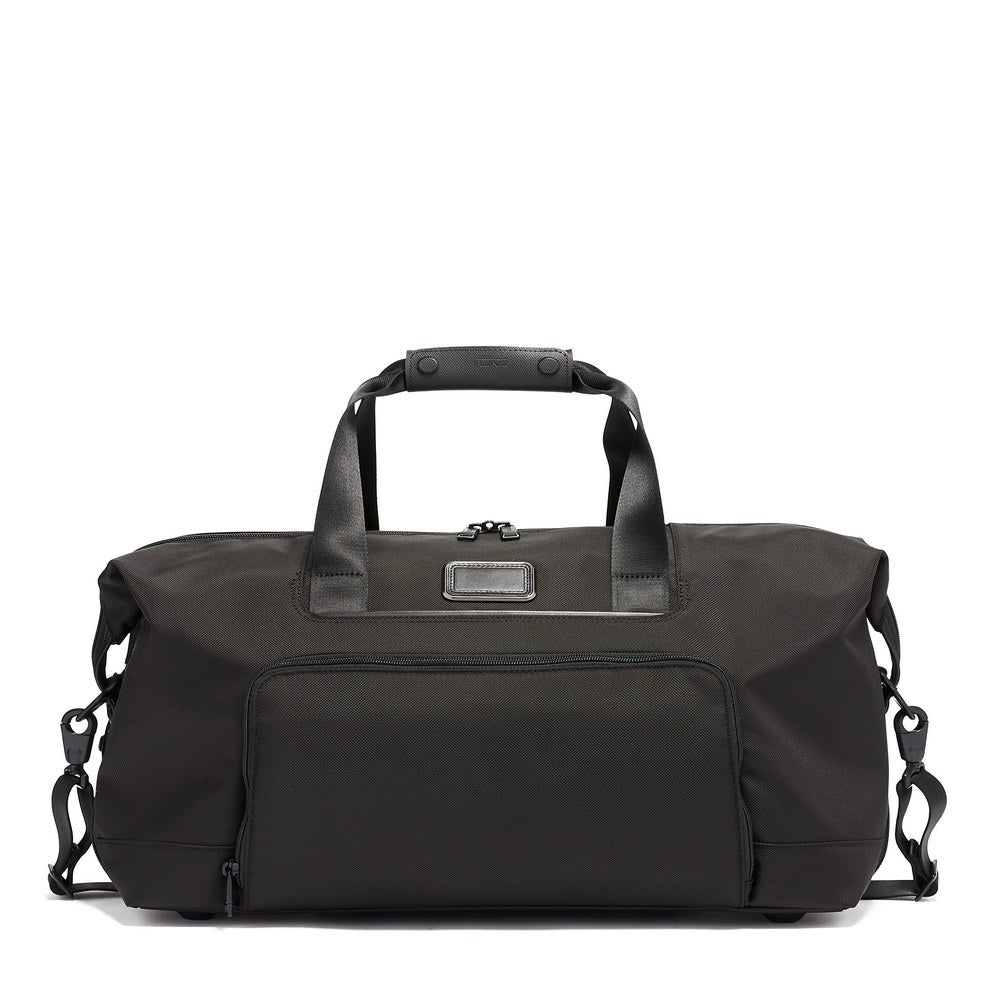 Double Expansion Travel Satchel Duffel Preta