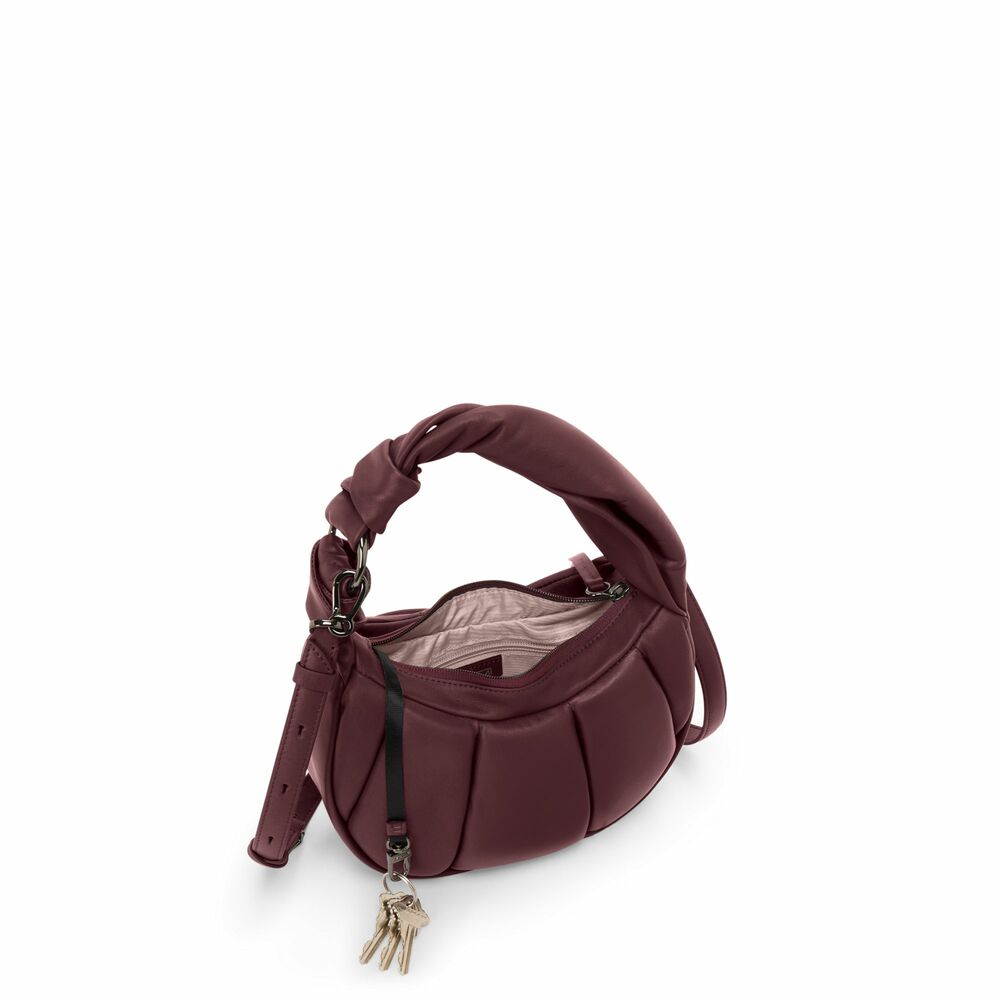 Asra Small Crossbody Cabernet Puff