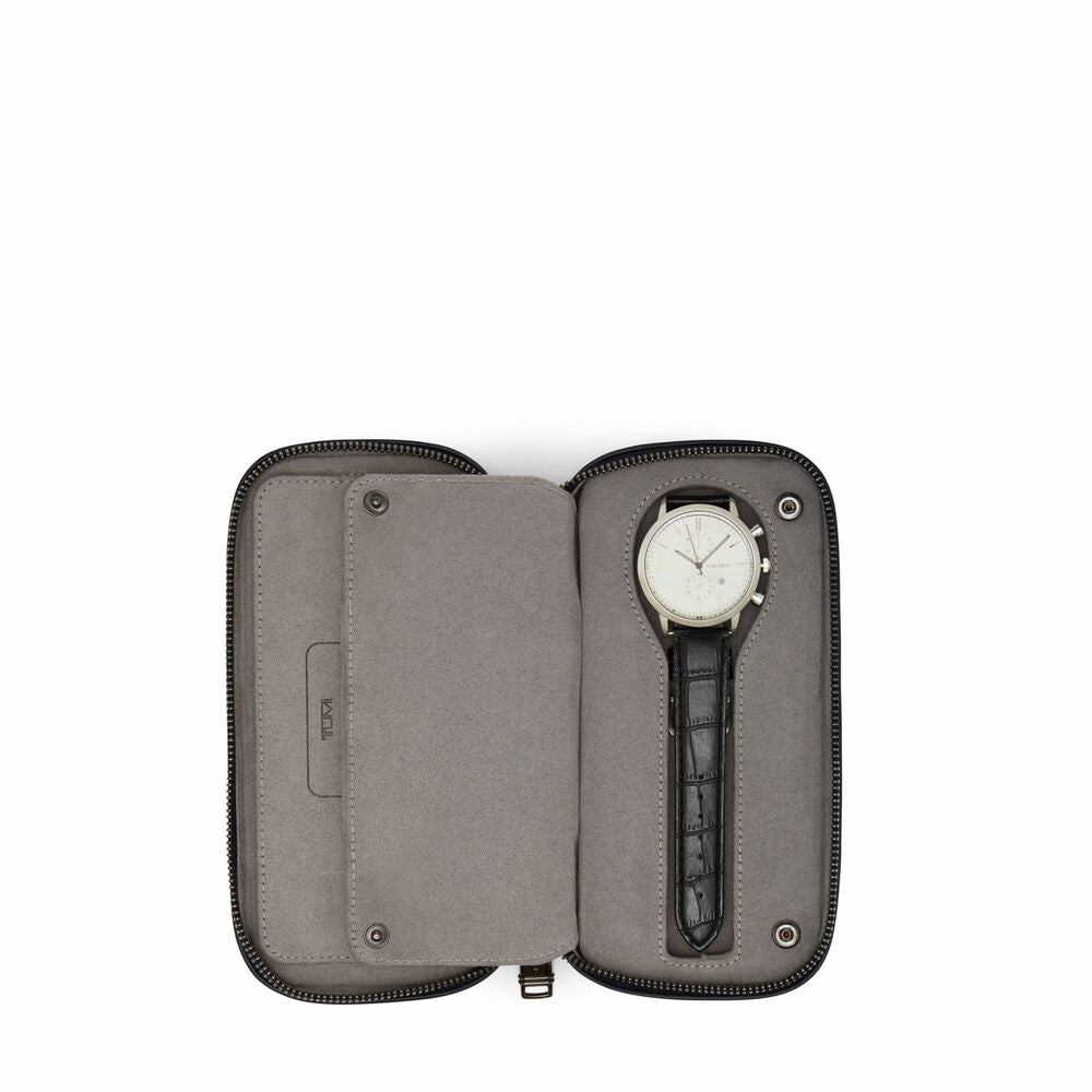 Nassau SLG Travel Watch Case Black Embossed