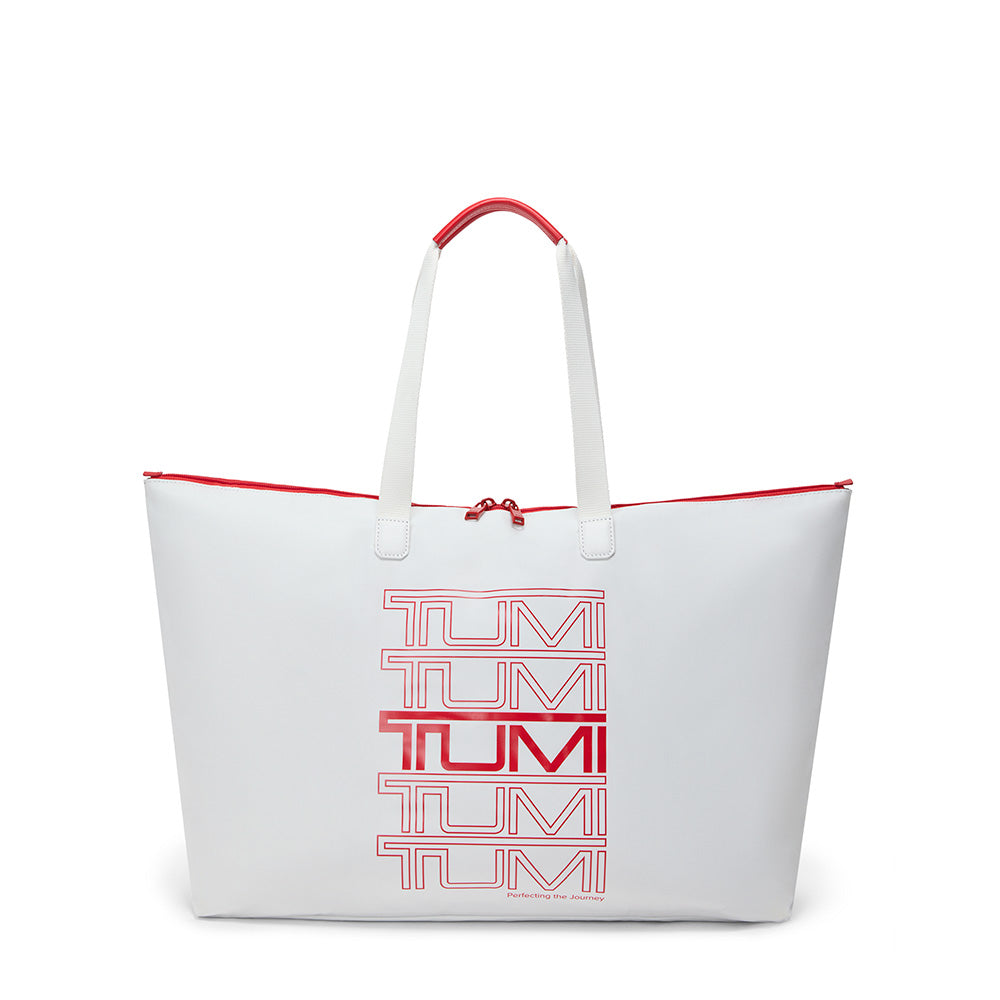 Voyageur Just In Case Tote White/Red