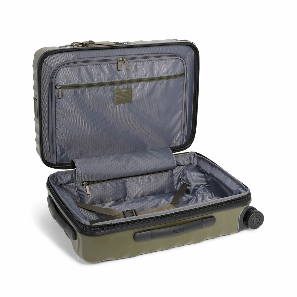 19 Degree International Expandable 4 Wheeled Carry-On Olive Texture