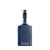 Luggage Tag Couro Azul