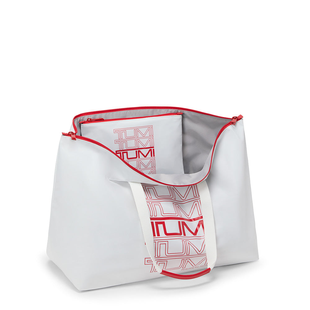 Voyageur Just In Case Tote White/Red