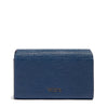 Business Card Case Couro Azul