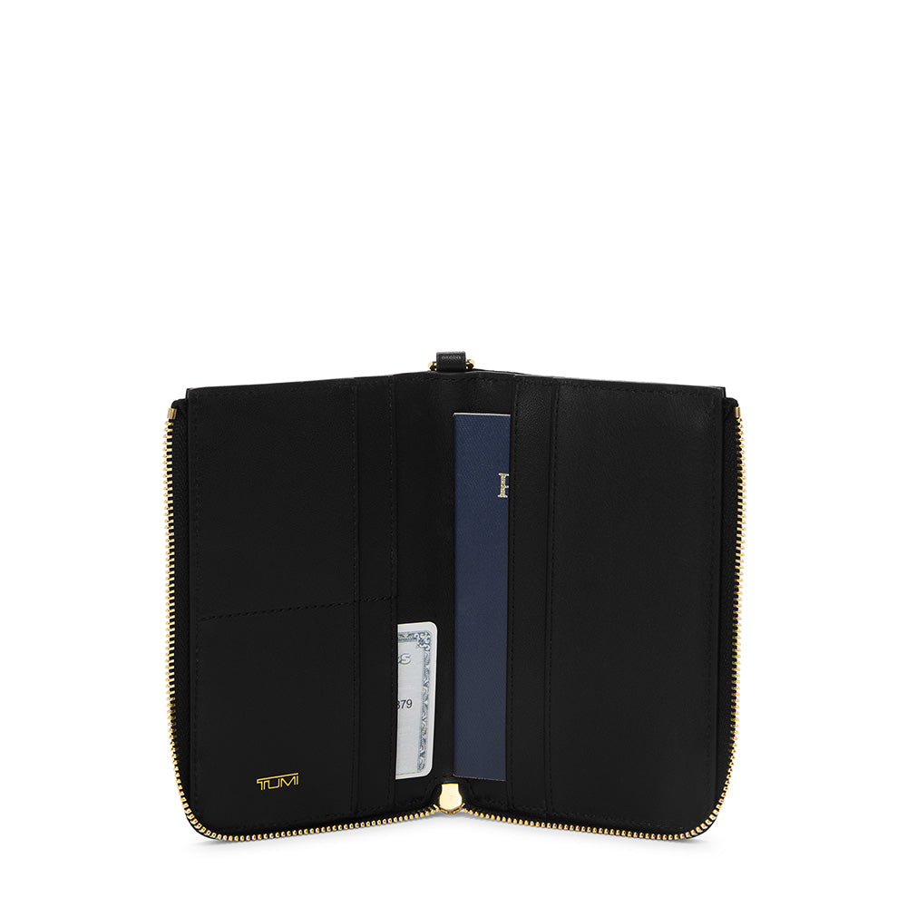 Voyageur Slg Passport Case Black/Gold