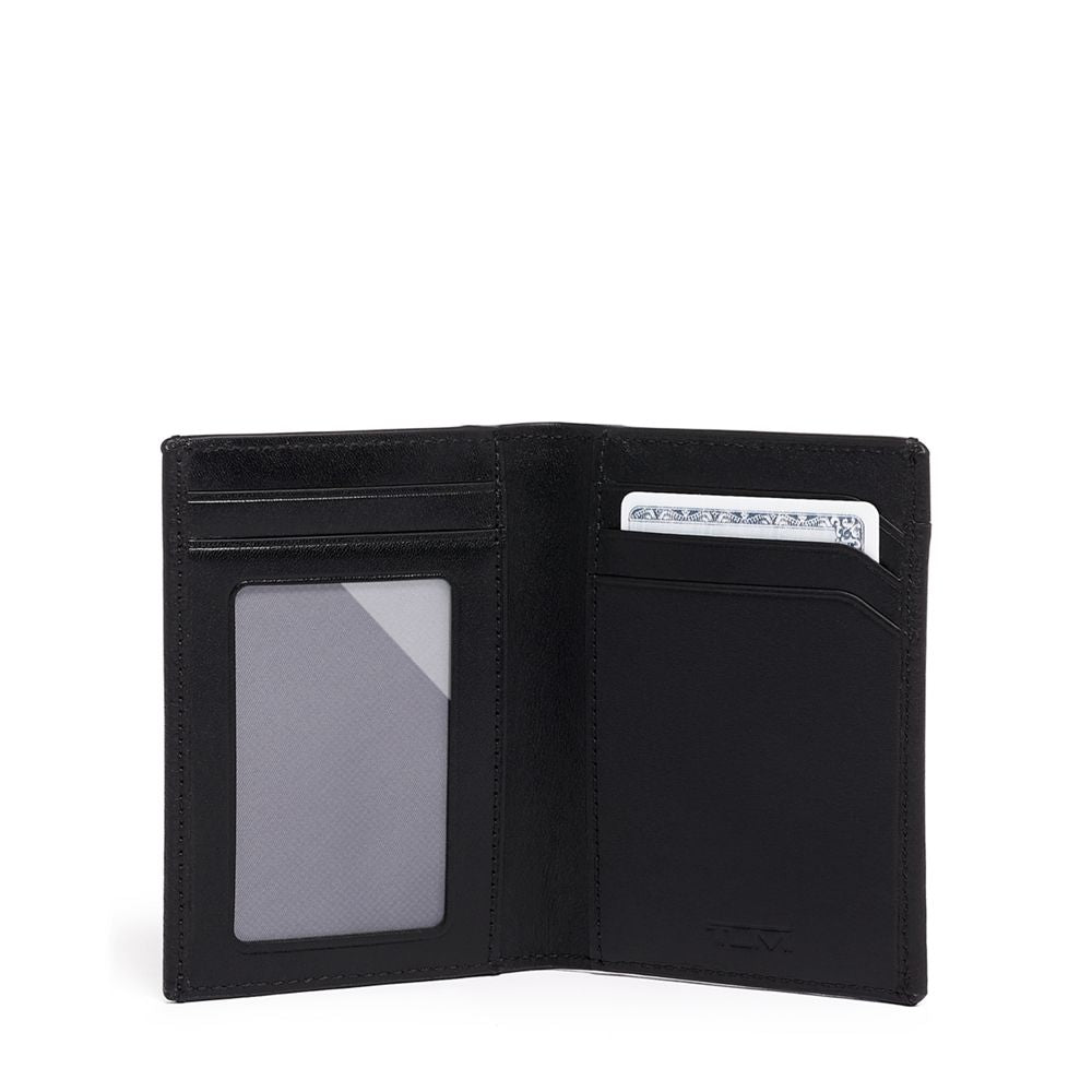 Porta-cartão Multi Window Card Case Couro Preto