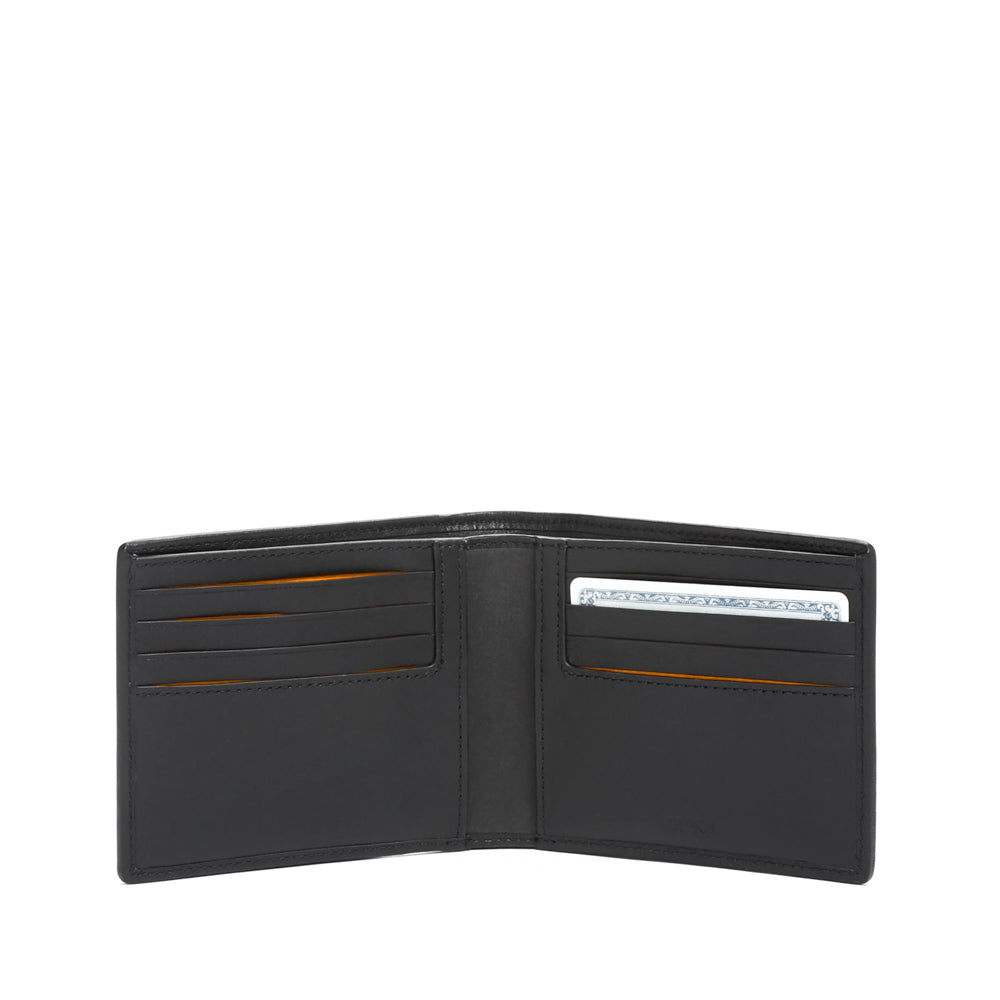 Global Double Billfold Carbon/Papaya