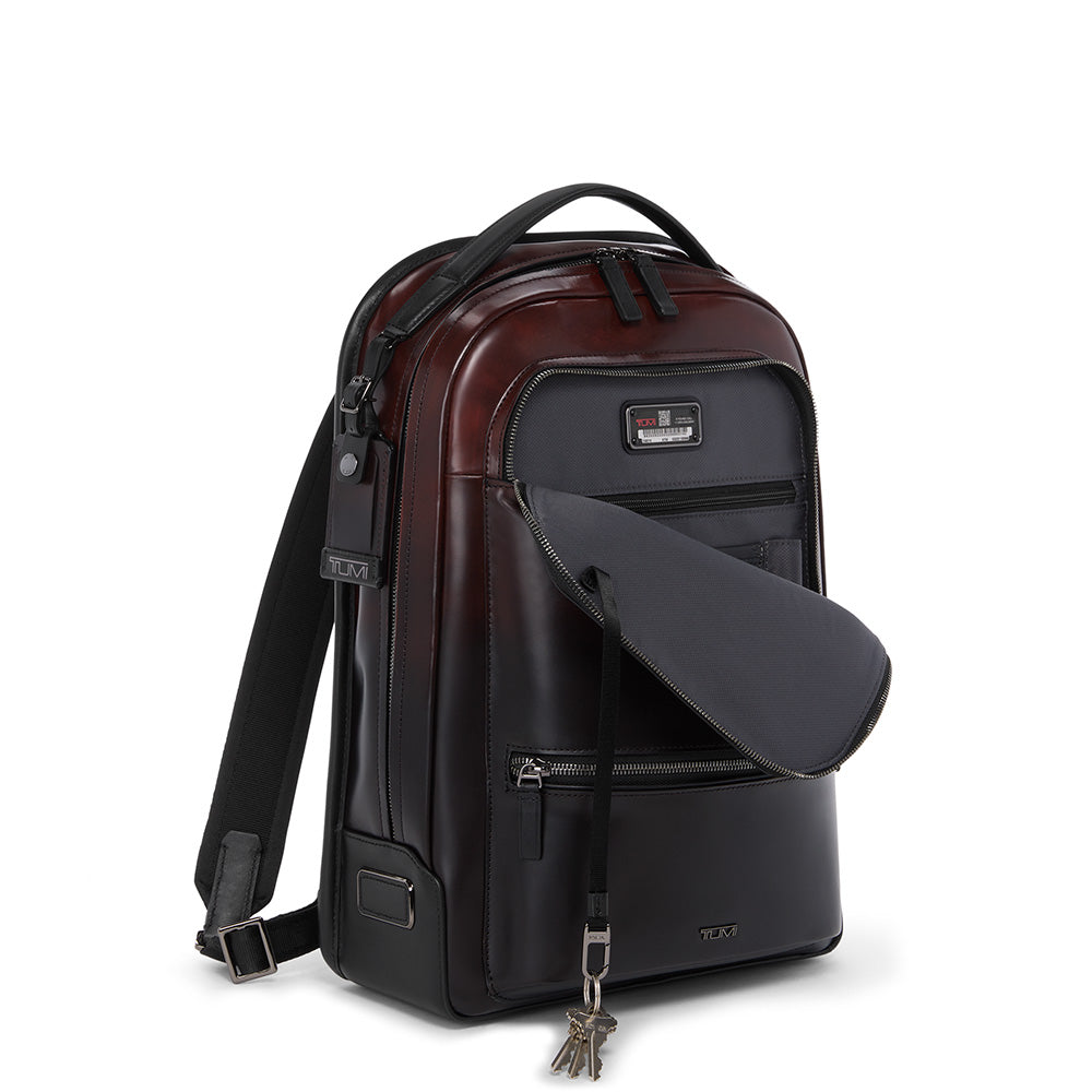 Tumi Harrison Bradner Backpack Burnished Wine Ombre