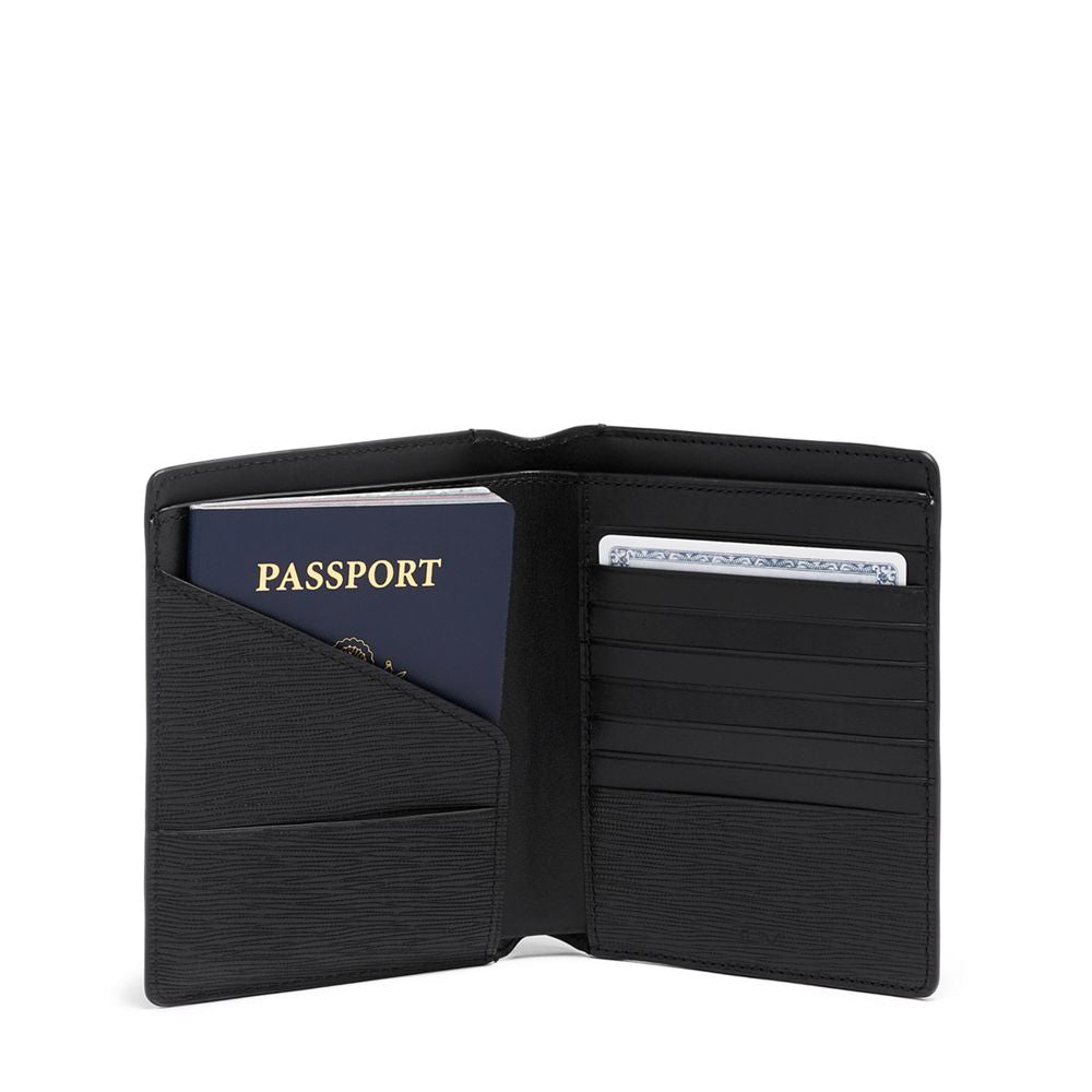 Passport Case Couro Preto