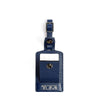 Luggage Tag Couro Azul