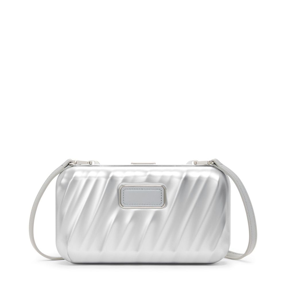 Bolsa Clutch Minaudiere Prata