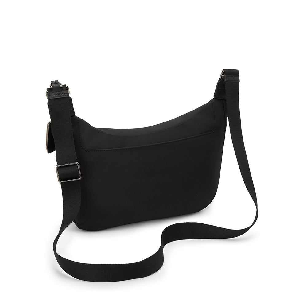 Bolsa Transversal Alabama Voyageur Preta e Gunmetal