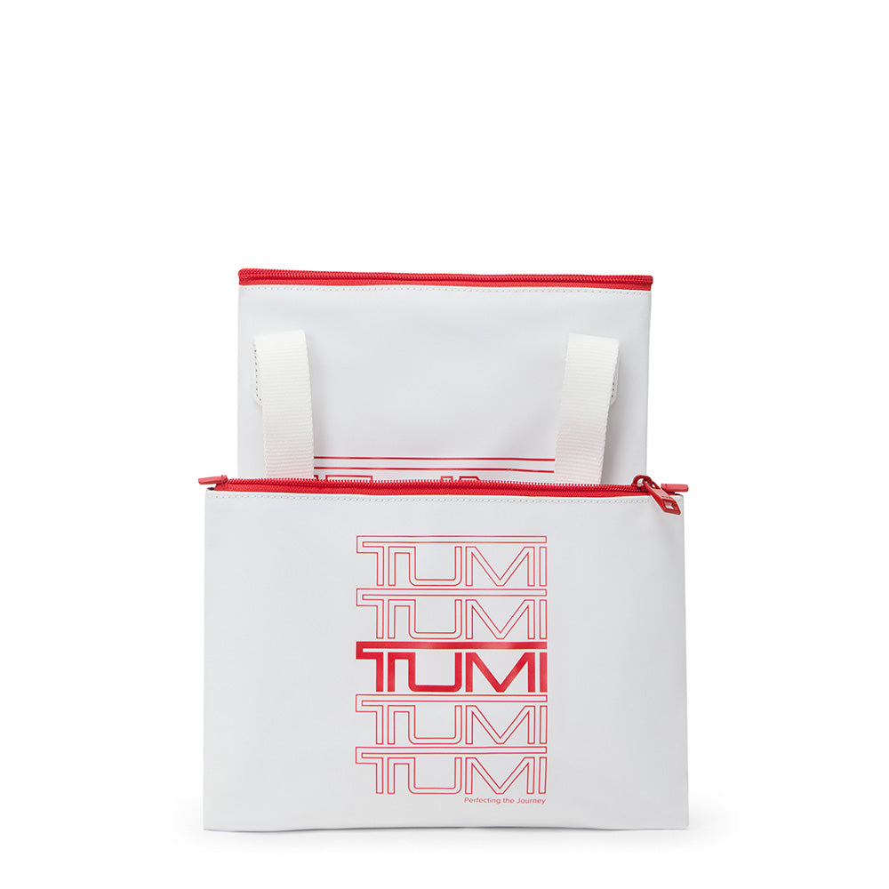 Voyageur Just In Case Tote White/Red