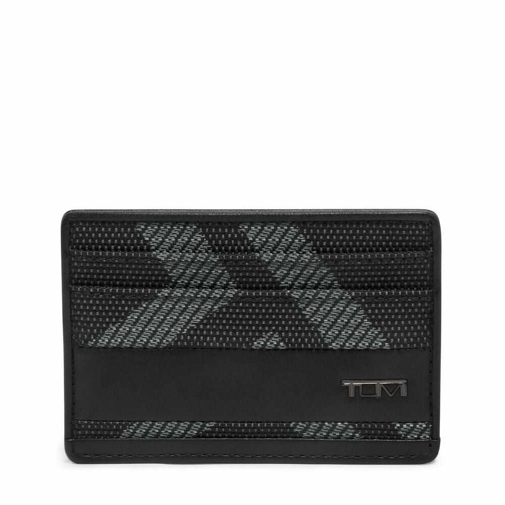 Alpha SLG Slim Card Case Reflective Tumi Jacquard