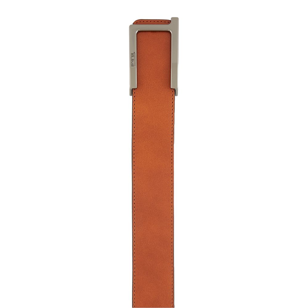 T Buckle Leather Reversible Belt 36